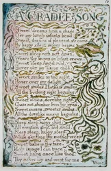 A Cradle Song, pl. 1 illustration from Songs of Innocence and of Experience (Bentley Copy L)